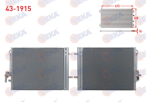 VEKA 43-1915 | Klima Radyatörü Ford Mondeo IV 1.6 TDCI 2007-2014