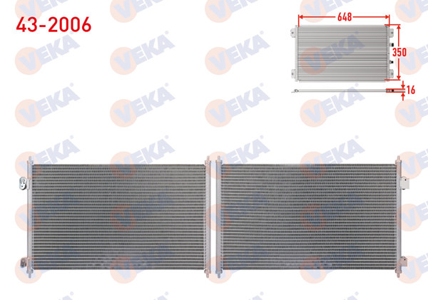 VEKA 43-2006 | Klima Radyatörü Honda Civic VII 1.6İ 2000-2006