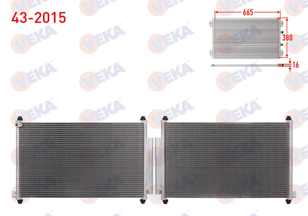 VEKA 43-2015 | Klima Radyatörü Honda Cr-V IV 2.0 2012-2014