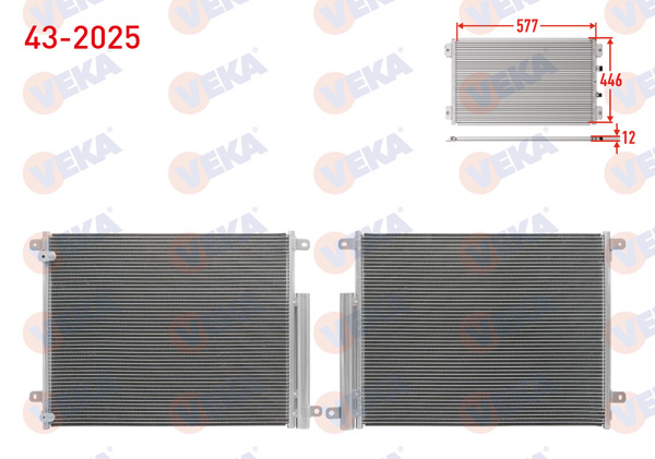 VEKA 43-2025 | Klima Radyatörü Honda Civic X (Fc) 1.6İ 2016 -
