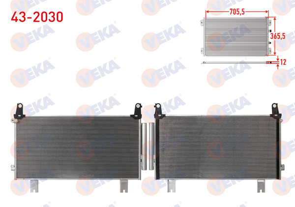 VEKA 43-2030 | Klima Radyatörü Honda Cr-V V (Rw-Rt) 1.5İ V-Tec 2016 -
