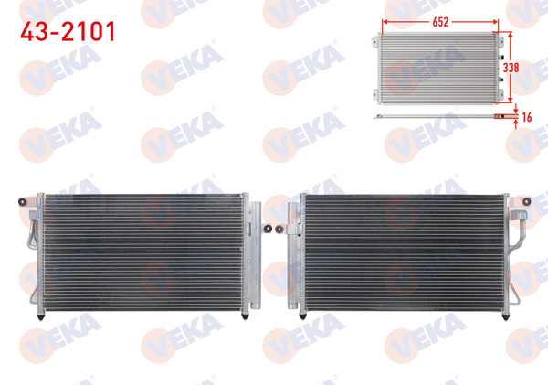 VEKA 43-2101 | Klima Radyatörü Hyundai Accent Era 1.4İ 16V 2006-2012