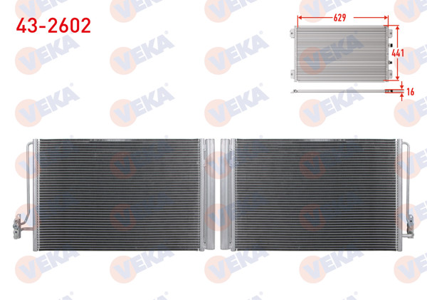 VEKA 43-2602 | Klima Radyatörü Land Rover Range Rover III (Lm) 3.0 D-4.4 2002-2012