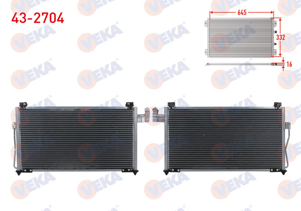 VEKA 43-2704 | Klima Radyatörü Mazda 323 VI (Bj) 1.6İ 1998-2004