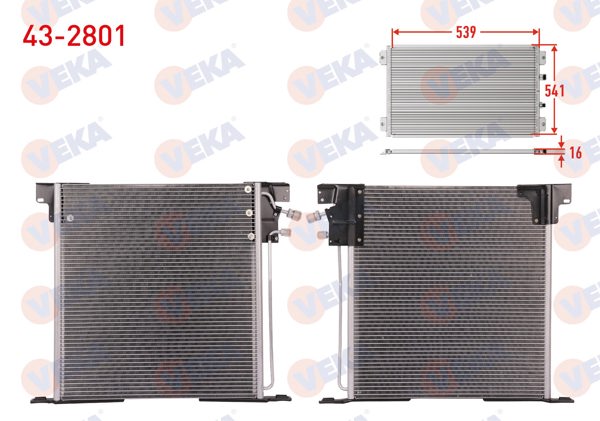 VEKA 43-2801 | Klima Radyatörü Mercedes Vito (638) 112 CDI 1997-2003