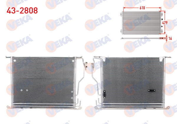 VEKA 43-2808 | Klima Radyatörü Mercedes S Class (W220) S 500 1998-2005