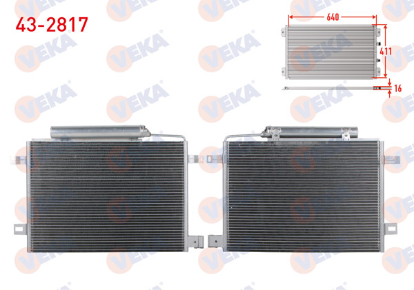 VEKA 43-2817 | Klima Radyatörü Mercedes A Serisi (W169) A 150 2004-2012