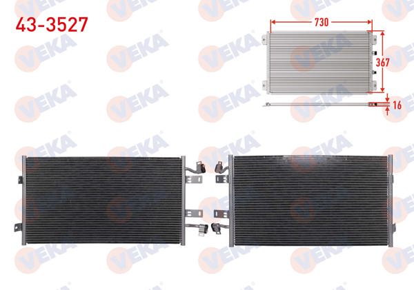 VEKA 43-3527 | Klima Radyatörü Renault Traffic II (Fl) 2.0 DCI A-T / M-T 2006-2014