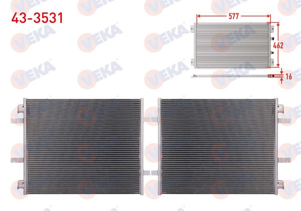 VEKA 43-3531 | Klima Radyatörü Renault Traffic II (Fl) 2.0 DCI 2006-2014