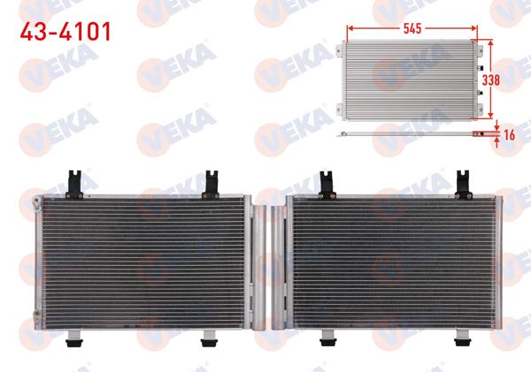 VEKA 43-4101 | Klima Radyatörü Suzuki Swift III (Mz,Ez) 1.3 Ddıs 2005-2010