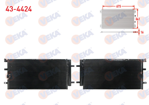 VEKA 43-4424 | Klima Radyatörü A4 1.8 TFSI,2.0 TDI,2.0 TFSI 11-16 / A5 2.0 TDI,2.0 TFSI,3.0 TDI 08-17 / A6 C7 1.8 TFSI, 2.0 TDI,3.0 TFSI, TDI 11-18 / A7 2.0 TFSI,3.0 TFSI, TDI 10-18 / Q5 2.0 TDI,TFSI 08-17 / Macan 2.0 14-18
