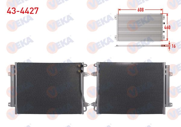 VEKA 43-4427 | Klima Radyatörü Volkswagen Passat (362) 1.8 TSI 2008-2012