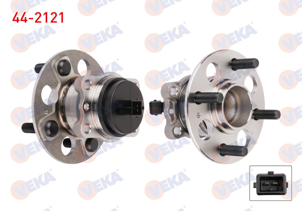 VEKA 44-2121 | Porya Sol-Sağ Arka Rulmanlı Hyundai i20 (Gb) 1.4 CRDI 4 Bijon ABS Sensörlü 2015 -