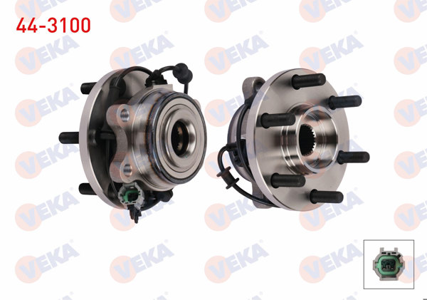 VEKA 44-3100 | Porya Sol-Sağ On 6 Bjn Rulmanlı ABS li Nissan Navara (D40) 2.5 DCI 4Wd 2005-2015 / Pathfinder (R51) 2.5 DCI 4Wd 2005 -