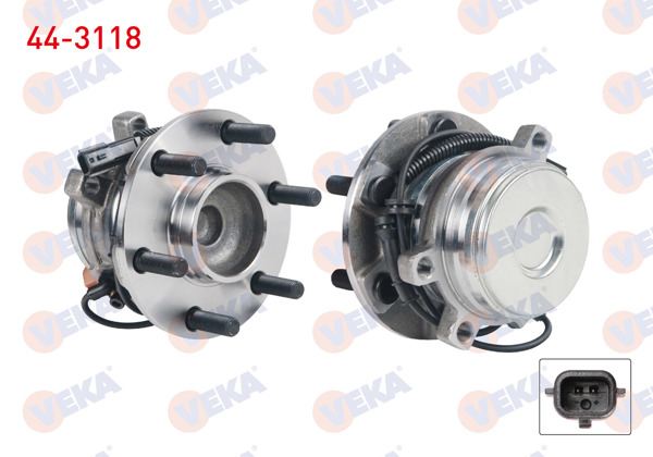 VEKA 44-3118 | Porya Sol-Sağ On Rulmanlı ABS'li 6 Bjn Nissan Navara (D23) 2.5 DCI 4X2 2015 -