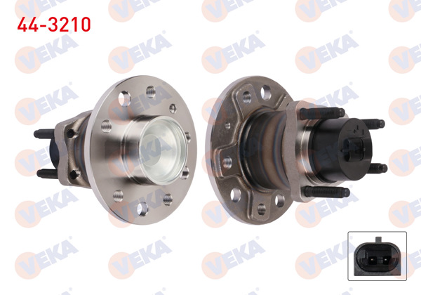 VEKA 44-3210 | Porya Sol-Sağ Arka Rulmanlı Opel Vectra B 1.6İ 5 Bijon ABS Sensörlü 1995-2003