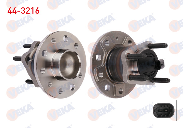 VEKA 44-3216 | Porya Sol-Sağ Arka Rulmanlı Opel Astra H 1.3 CDTI 5 Bijon ABS Sensörlü 2004-2010