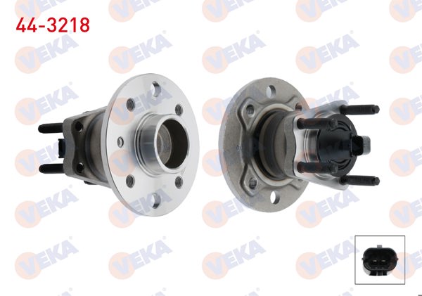 VEKA 44-3218 | Porya Sol-Sağ Arka Rulmanlı Opel Astra H 1.3 CDTI 4 Bijon ABS Sensörlü 2004-2010