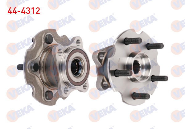 VEKA 44-4312 | Porya Sol-Sağ Arka Rulmanlı Toyota Rav 4 III (Aca3_, Ace_, Ala3_, Gsa3_, Zsa3_) 2.0 Vvt-I 5 Bijon Entegre Edılmıs ABS Sensörlü 4X4 2005-2012