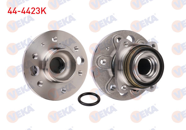 VEKA 44-4423K | Porya Sol-Sağ Arka Rulmanlı Volkswagen Crafter 30-35 (2E) 2.5 TDI 6 Bijon Kit Manyetık ABS Halkalı 2006-2011