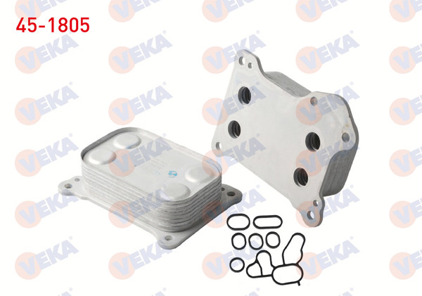 VEKA 45-1805 | Yağ Soğutucusu Tek Kalın Tip Contalı Fiat Linea 1.3 Mjt 90Hp 2007-/ Doblo-Punto 1.3 Mjt 1999-2010 / Opel Corsa D 1.3 CDTI 2006-2014 / Astra H-J 1.3 CDTI 2004-2016 / Alfa Romeo Mıto 1.3 JTD 2008 -