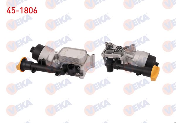 VEKA 45-1806 | Yağ Soğutucusu Komple Kalın Tip Fiat Linea 1.3 Mjt 90Hp 2007-/ Doblo-Punto 1.3 Mjt 1999-2010 / Opel Corsa D 1.3 CDTI 2006-2014 / Astra H-J 1.3 CDTI 2004-2016 / Alfa Romeo Mıto 1.3 JTD 2008 -