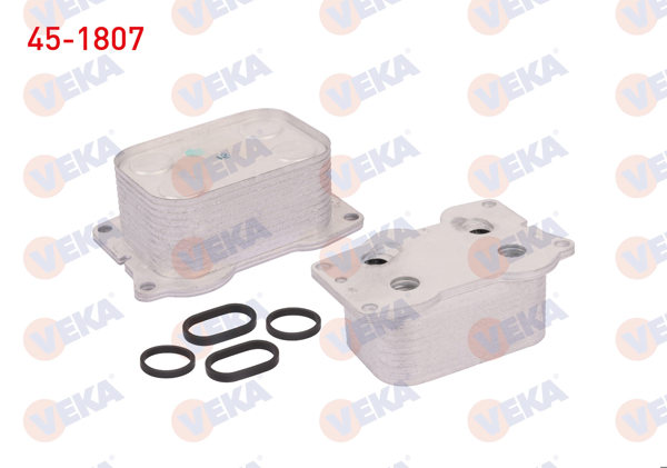 VEKA 45-1807 | Yağ Soğutucusu Tek Ford Focus III-C-Max II 2.0 TDCI 10-15 / Mondeo IV 2.0 TDCI 07-14 / Kuga I-II-Scudo 2.0 TDCI 08-/ Citroen C5 II-III 2.0 HDI 04-15 / Jumpy II 2.0 HDI 06-/ Peugeot 5008 2.0 HDI 09 -