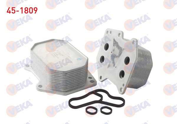 VEKA 45-1809 | Yağ Soğutucusu Tek Fiat Ducato 2.2 Mjt 2006-2014 / Ford Transit 2.2 TDCI 2006-2014 / Citroen Jumper III 2.2 HDI 2006-2014 / Peugeot Boxer 2.2 HDI 2014 -