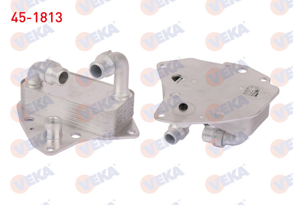 VEKA 45-1813 | Yağ Soğutucusu Tek Fiat Doblo-Linea 1.6 Mjt Euro 4 2010-/ Bravo II 1.6 Mjt 2006-/ Opel Astra J-Insignia 1.6 CDTI 2009-2016 / Mokka 1.6 CDTI 2012-/ Corsa D 1.6 CDTI 2006-2014
