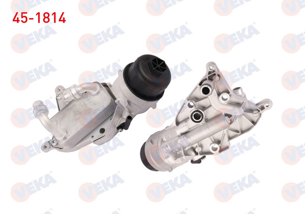 VEKA 45-1814 | Yağ Soğutucusu Komple Fiat Doblo-Linea 1.6 Mjt Euro 4 2010-/ Bravo II 1.6 Mjt 2006-/ Opel Astra J-Insignia 1.6 CDTI 2009-2016 / Mokka 1.6 CDTI 2012-/ Corsa D 1.6 CDTI 2006-2014