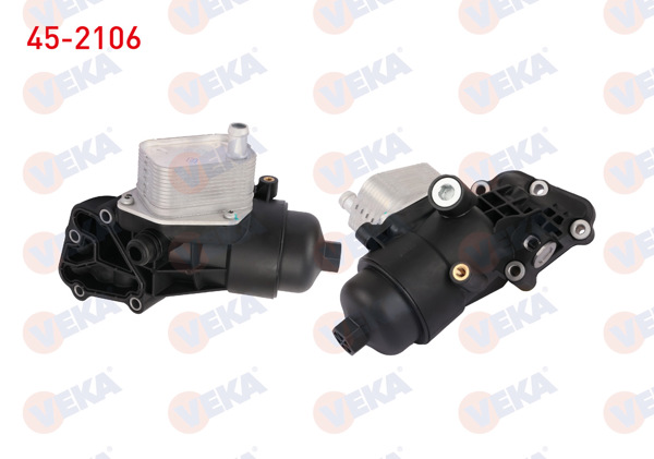 VEKA 45-2106 | Yağ Soğutucusu Komple (Kütüklü) Hyundai Accent Era 1.5 CRDI 09-11 / Blue 1.6 CRDI 12-/ i20 1.4 CRDI 08-/ i30 1.6 CRDI 08-/ Elantra 1.6 CRDI 11-/ Kia Ceed 1.6 CRDI 06-18 / Cerato 1.6 CRDI 05-09