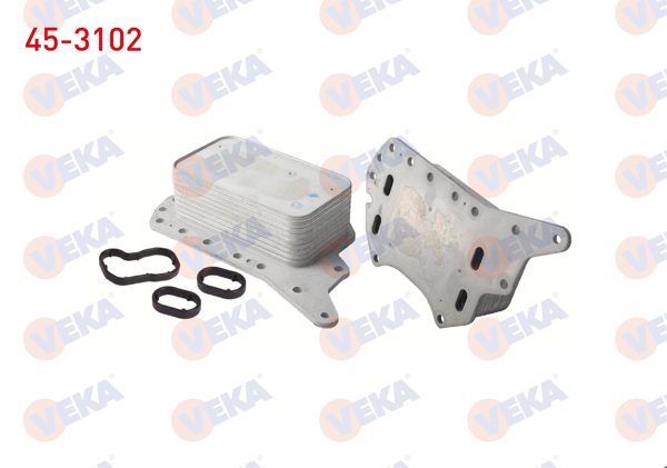 VEKA 45-3102 | Yağ Soğutucusu Tek Renault Megane III 1.5 DCI 2008-2015 / Megane IV-Traffic III-Kadjar-Scenic IV-Talisman 1.6 DCI 2014-/ Nissan Qashqai 1.6 DCI 2014 -