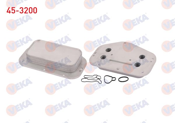 VEKA 45-3200 | Yağ Soğutucusu Tek Contalı Opel Astra H-J 1.6İ 04-16 / Insignia 1.6 T 08-/ Mokka 1.6 12-/ Vectra C 1.8 16V 02-08 / Zafira A-B 1.6 16V 99-11 / Chevrolet Aveo 1.4 18V 06-11 / Cruze 1.6 09-14