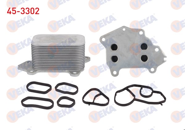 VEKA 45-3302 | Yağ Soğutucusu Tek Contalı Partner 1.6 HDI 96-08 / 3008-5008-208-301-508 1.6 HDI 09-/ 307 1.6 HDI 00-07 / Berlingo 1.6 HDI 96-08 / C3 I-II 1.6 HDI 02-/ C4 1.6 HDI 04-/ Focus II 1.6 TDCI 04-11