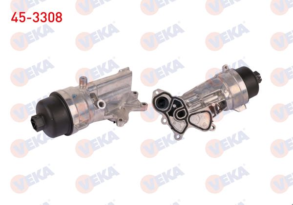 VEKA 45-3308 | Yağ Soğutucusu Komple Peugeot 207 1.6 VTI 07-12 / 208 1.6 VTI 12-/ 301 1.6 VTI 12-/ 308 1.6 VTI 08-12 / Citroen C3 1.6 VTI 11-/ C4 1.6 VTI 11-14 / C5 1.6 Thp 11 -