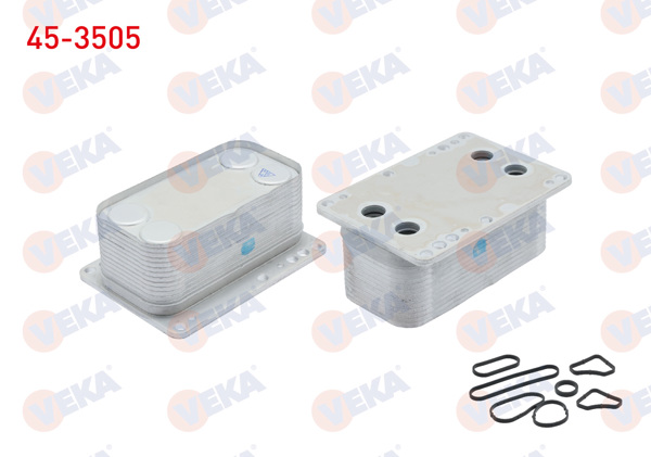 VEKA 45-3505 | Yağ Soğutucusu Tek Contalı Renault Traffic II 2.0 DCI 2006-2014 / Latitude 2.0 DCI 2011-/ Laguna III 2.0 DCI 2007-/ Koleos 2.0 DCI 08-14 / Nissan Qashqai-X-Traıl 2.0 DCI 07-14 / Vivaro 2.0 CDTI 06-14