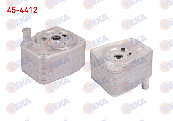 VEKA 45-4412 | Yağ Soğutucusu Tek VW Passat-Golf V-Jetta III 1.2 TSI-1.4 TSI-1.6-1.6 TDI-1.8 TSI-1.9 TDI-2.0 TDI-2.0 FSI 03-09 / Audi A3-A4 03-15 / Q5 2.0 TDI 08-/ Q7 3.6 FSI 06-15 / Octavia 04-12