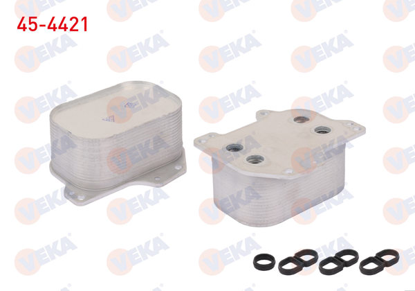 VEKA 45-4421 | Yağ Soğutucusu Contalı Tek VW Caddy IV-Passat 2.0 TDI 14-/ Golf VII-CC 1.6 TDI 11-/ Tiguan 2.0 TDI 07-16 / Audi A1-A3-Q2 1.6 TDI 10-/ Seat Leon-Toledo IV 1.6 TDI 12-/ Octavia 1.6 TDI 12 -
