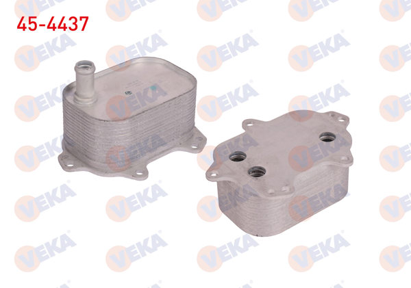 VEKA 45-4437 | Yağ Soğutucusu Tek Audi A4 (8K2) 2.0 TDI 2007-2015 / A6 (4G2) 2.0 TDI 2010-2018 / Q5 (8Rb) 2.0 TDI 2008-2017
