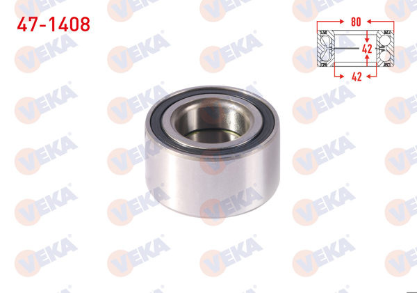 VEKA 47-1408 | Arka Tekerlek Rulmanı Sol-Sag 42X80x42 BMW 5 Serisi (E28) 520 1980-1987