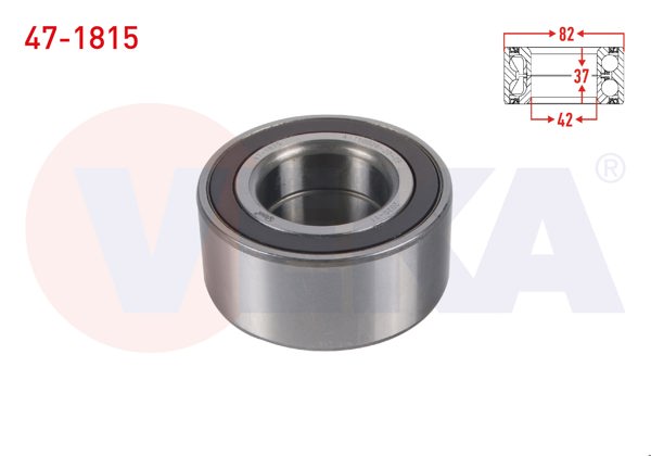 VEKA 47-1815 | On Tekerlek Rulmanı Sol-Sağ ABS'li Büyük Tip 42X82x37 Fiat Doblo 1.6 Mjt 2010-/ Stilo 1.9 JTD 2001-2010 / Opel Combo D 1.6 CDTI 2012 -