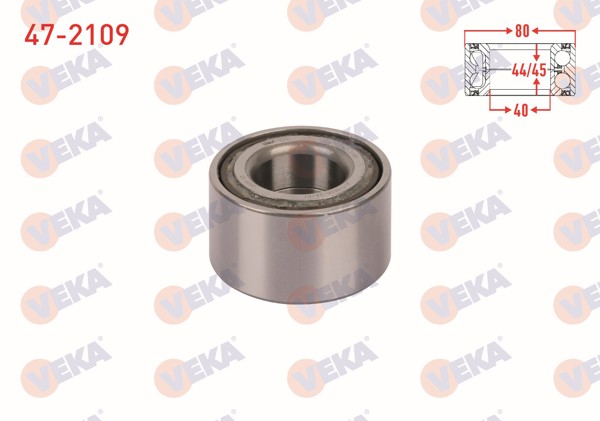 VEKA 47-2109 | Arka Tekerlek Rulmanı Sol-Sağ 40X80x45 / 44 Hyundai Starex 2.5 TD 1997-2003