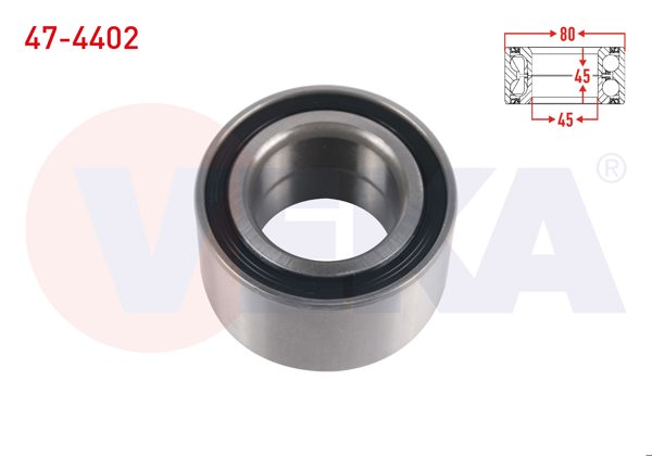 VEKA 47-4402 | On-Arka Tekerlek Rulmanı Sol-Sağ 45X80x45 Volkswagen Transporter IV 2.5 TDI 1990-2003 / Transporter IV 2.5 D 1990-2003 / Transporter IV 2.4 D 1990-2003
