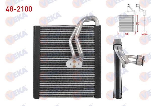VEKA 48-2100 | Klima Evaporatoru Borulu 273X250x36 Hyundai Accent Blue 1.4 Cvvt-1.6 CRDI 2012 -