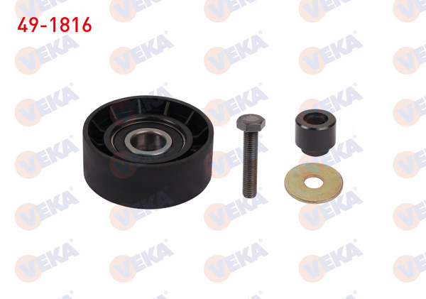 VEKA 49-1816 | V Kayışı Gergi Rulmanı Plastik Burclu 65X25 Fiat Bravo 1.9 Mjt 2007-2014 / Stilo 1.8 16V-1.9 JTD-1.9 Mjt 2001-2010