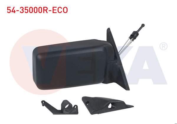 VEKA 54-35000R-ECO | Dış Dikiz Aynası Sağ Mekanik R9 (L42) 1985-1998 / R11 (B / C37) Flash 1983-1995