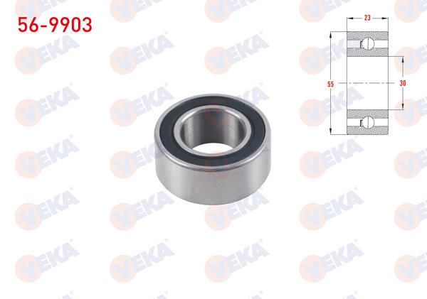 VEKA 56-9903 | Universal Klima Rulmanı 30X55x23