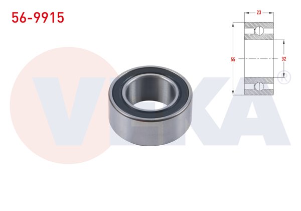 VEKA 56-9915 | Universal Klima Rulmanı 32X55x23