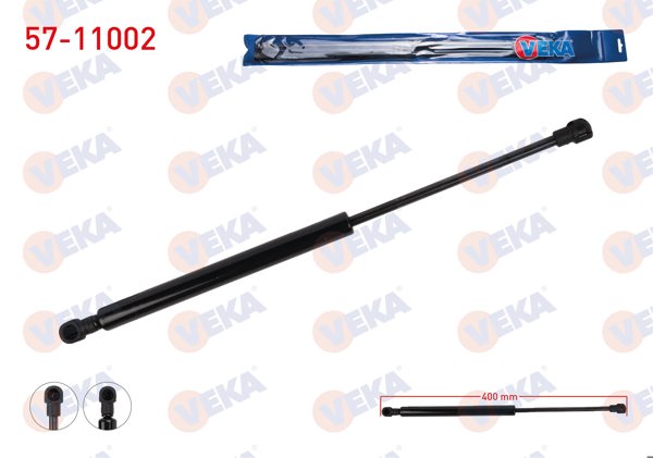 VEKA 57-11002 | Motor Kaput Amortisörü Alfa Romeo 156 (932) 1997-2006 | 2 Adet