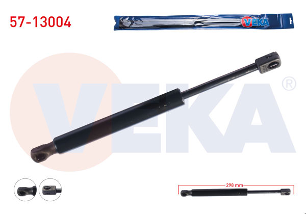 VEKA 57-13004 | Bagaj Amortisörü 298mm / 650N Audi A4 (8E2,B6) 4 Kapı 2000-2004 | 2 Adet
